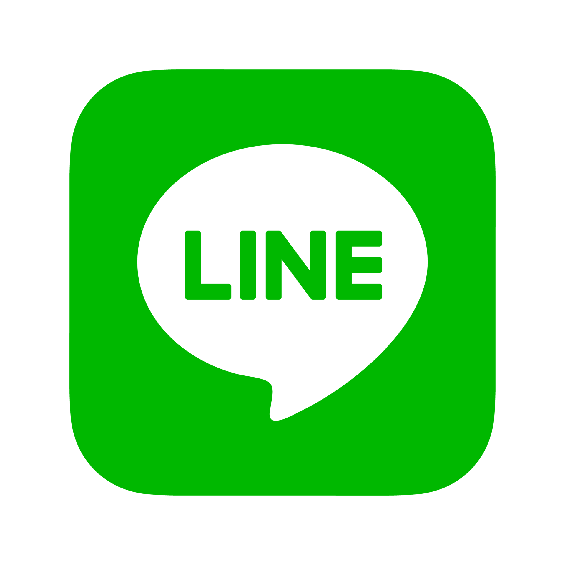 LINE 品牌标志 - 绿色聊天框标志
